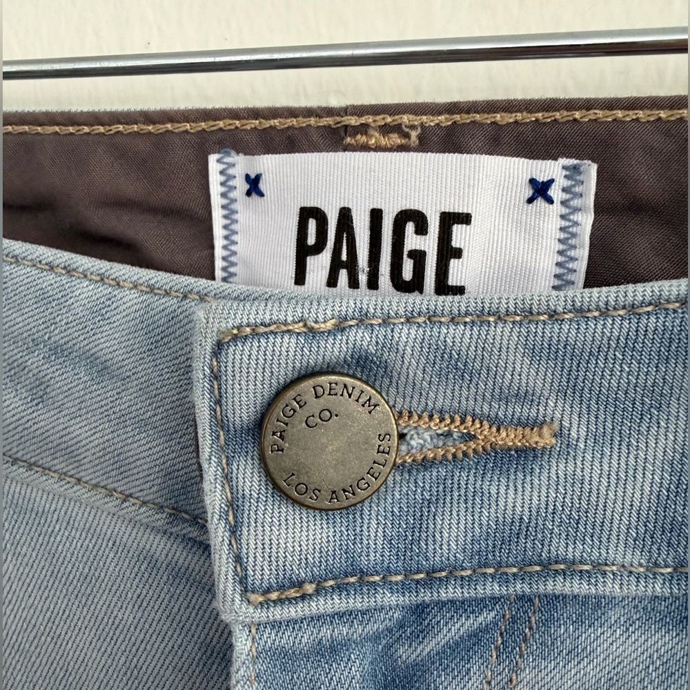 PAIGE Skyline Ankle Peg Skinny Jeans in Light Blue - Non-Distressed, SZ 27 EUC - Picture 5 of 8